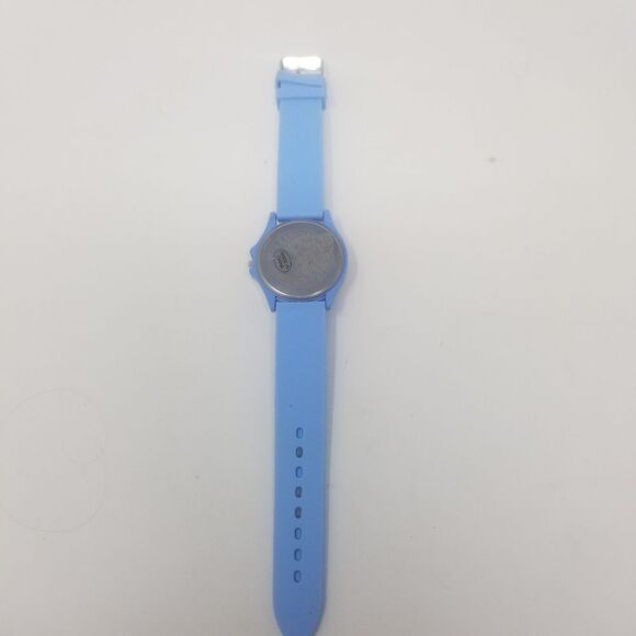 Narmi Blue Rubber Strap & Face Gemmed Bezel Easy To Read Numbers Women's Watch - Picture 8 of 12